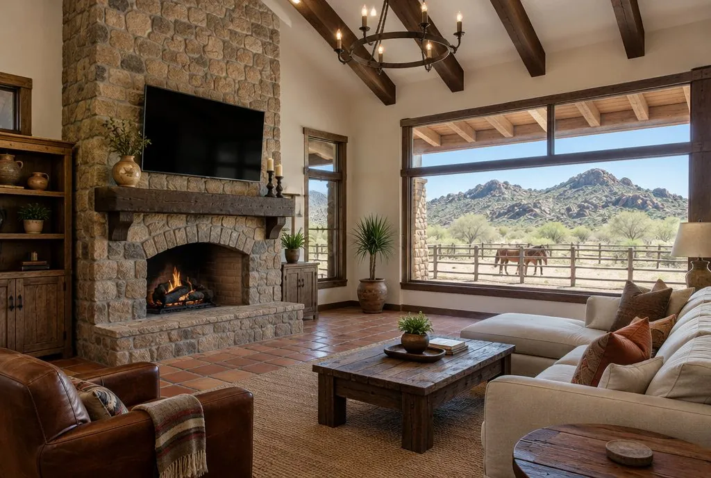 TV mounted in a typical Agua Dulce home — Santa Clarita TV Mounting