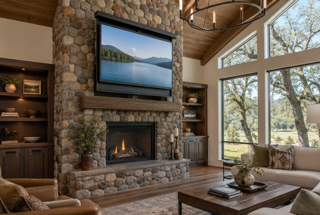 TV mounted in a typical Canyon Country home — Santa Clarita TV Mounting