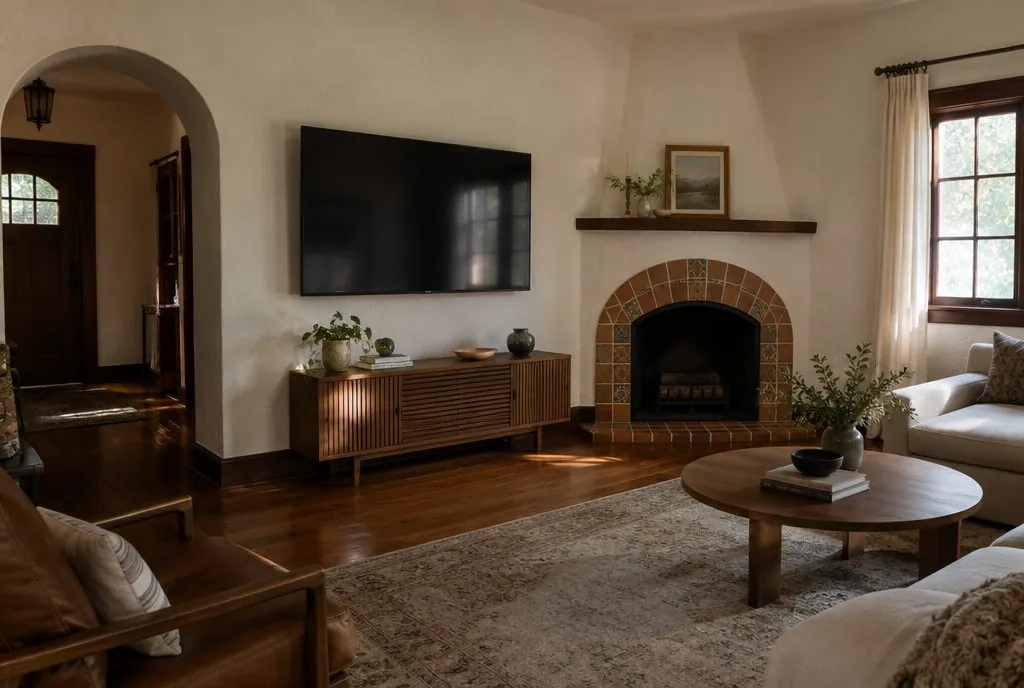 TV mounted in a typical Newhall home — Santa Clarita TV Mounting