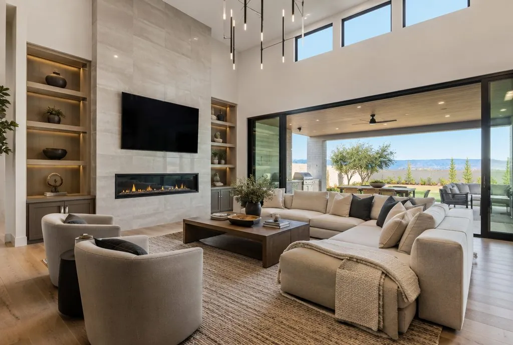 TV mounted in a typical Porter Ranch home — Santa Clarita TV Mounting