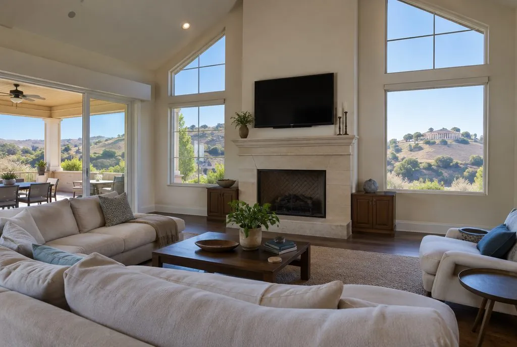 TV mounted in a typical Simi Valley home — Santa Clarita TV Mounting