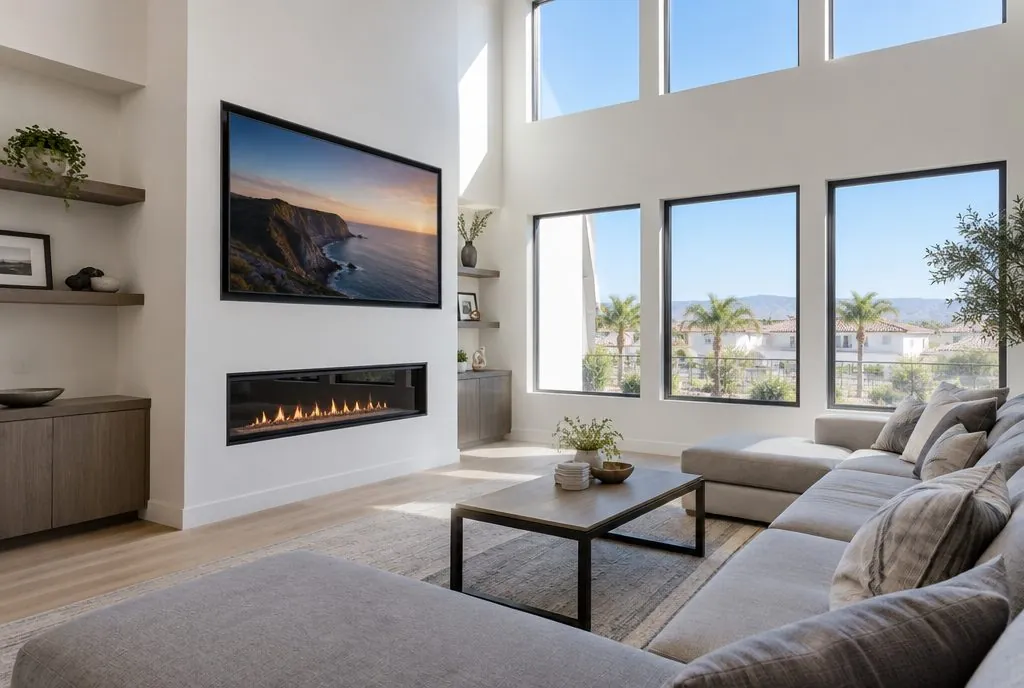 TV mounted in a typical Valencia home — Santa Clarita TV Mounting